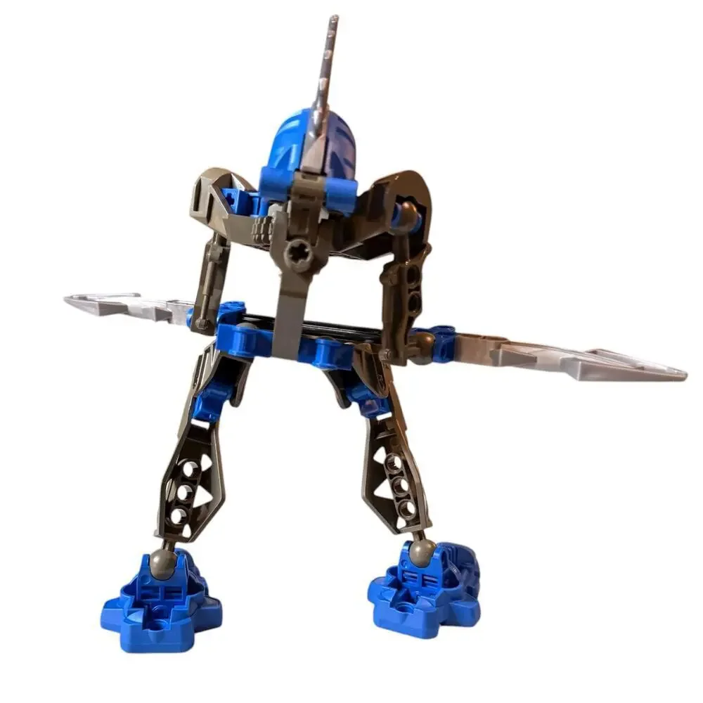 Vintage LEGO BIONICLE Rahkshi Guurahk Blue Orange 8590 Canister DAMAGE No Book